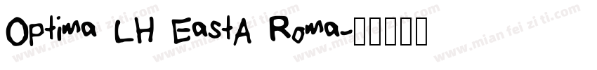 Optima LH EastA Roma字体转换